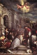 BASSANO, Jacopo St Valentine Baptizing St Lucilla  fgh oil painting picture wholesale